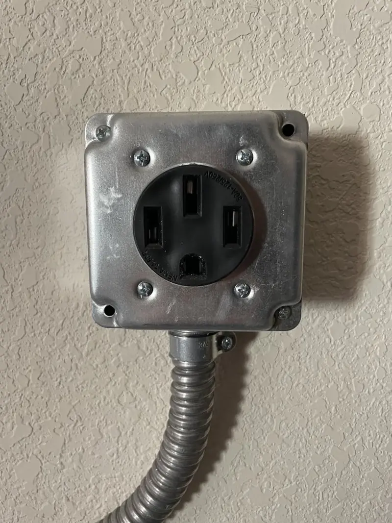 NEMA 14-50 outlet installed for Electrical Panel Upgrade in Tredyffrin